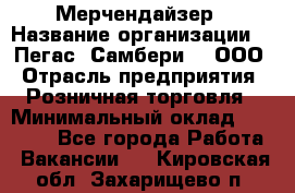 Мерчендайзер › Название организации ­ "Пегас" Самбери-3, ООО › Отрасль предприятия ­ Розничная торговля › Минимальный оклад ­ 23 500 - Все города Работа » Вакансии   . Кировская обл.,Захарищево п.